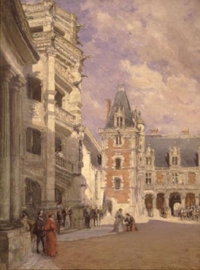 Colin Campbell Cooper Stairway of Francis I at Blois France oil painting art